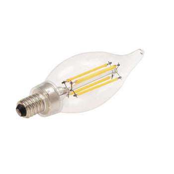 CA11 4.5-Watt (60-Watt Equivalent) Candelabra Base Clear Dimmable Filament LED Lamp