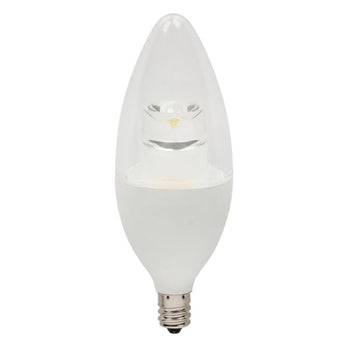 B13 6-1/2-Watt (60 Watt Equivalent) Candelabra Base Soft White Dimmable LED Lamp