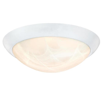 11-Inch Dimmable LED Indoor Flush Mount Ceiling Fixture, White Finish