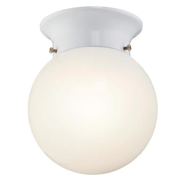 5-13/16-Inch Dimmable LED Indoor Flush Mount Ceiling Fixture, White Finish