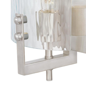 Enzo James One-Light Indoor Wall Fixture, Brushed Nickel Finish