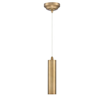 Rayman One-Light LED Indoor Mini Pendant, Brushed Brass Finish