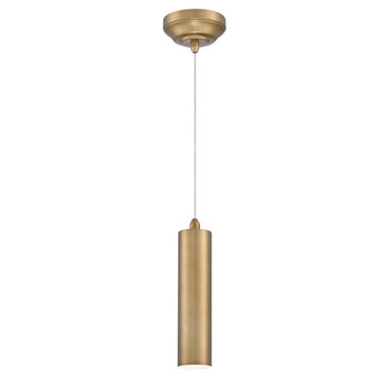 Rayman One-Light LED Indoor Mini Pendant, Brushed Brass Finish