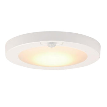 6-Inch 7-Watt ENERGY STAR LED Indoor Flush Mount Ceiling Light Fixture with Motion Sensor Light, White Finish