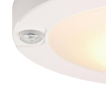 6-Inch 7-Watt ENERGY STAR LED Indoor Flush Mount Ceiling Light Fixture with Motion Sensor Light, White Finish