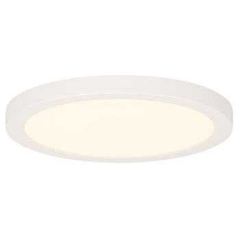 7-Inch 17-Watt ENERGY STAR LED Indoor Flush Mount Ceiling Fixture with Color Temperature Selection, White Finish