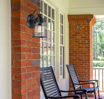 Kellen One-Light Outdoor Wall Fixture, Textured Black Finish