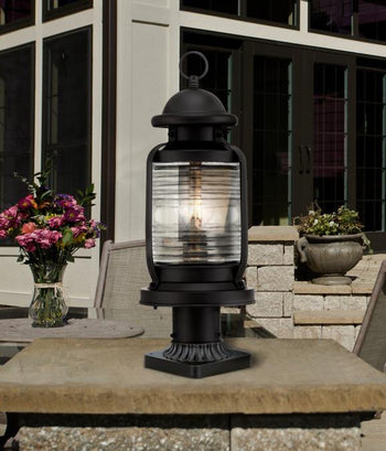 Weatherby One-Light Outdoor Post-Top Fixture, Weathered Bronze Finish