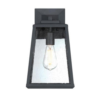 Ashdale One-Light Outdoor Wall Fixture, Textured Black Finish