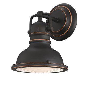 Boswell One-Light Indoor Wall Fixture, Oil-Rubbed Bronze Finish with Highlights