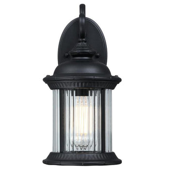 New Haven One-Light Outdoor Wall Fixture, Textured Black Finish