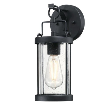 Westcott Bay One-Light Outdoor Wall Fixture, Textured Black Finish