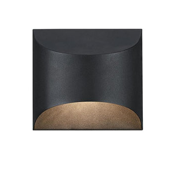 Nardella One-Light Dimmable LED Outdoor Wall Fixture, Textured Black Finish, Dark Sky Friendly