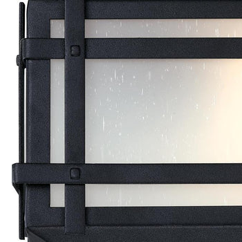 thumbnail image 2 of 11-Inch One-Light Flush Mount Ceiling Fixture, Matte Black Finish 2 of 11