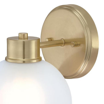Dorney One-Light Wall Fixture, Champagne Brass Finish