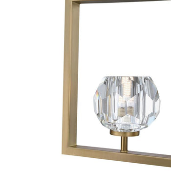 Zoa One-Light LED Indoor Pendant, Brushed Brass Finish