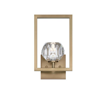 Zoa One-Light LED Indoor Wall Fixture, Brushed Brass Finish