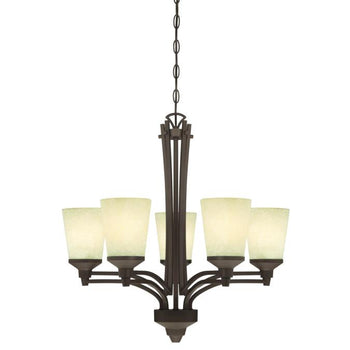 Malvern Five-Light Indoor Chandelier, Oil Rubbed Bronze Finish