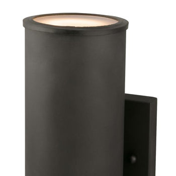 Mayslick Two-Light Dimmable LED Outdoor Wall Fixture with Up and Down Light, Oil Rubbed Bronze Finish