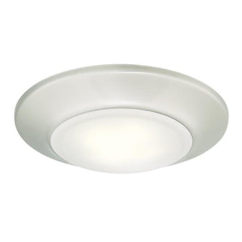 6-Inch Dimmable ENERGY STAR 3000K LED Indoor/Outdoor Surface Mount Ceiling Fixture, Brushed Nickel Finish