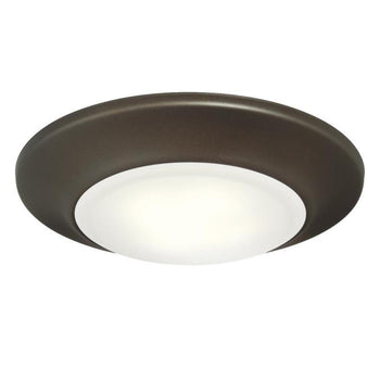 6-Inch Dimmable ENERGY STAR 3000K LED Indoor/Outdoor Surface Mount Ceiling Fixture, Oil Rubbed Bronze Finish