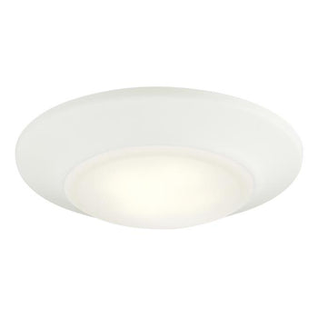 6-Inch Dimmable ENERGY STAR 3000K LED Indoor/Outdoor Surface Mount Ceiling Fixture, White Finish