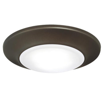 6-Inch Dimmable ENERGY STAR 4000K LED Indoor/Outdoor Surface Mount Ceiling Fixture, Oil Rubbed Bronze Finish