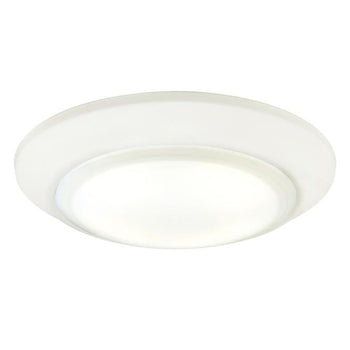 7-3/8-Inch Dimmable ENERGY STAR 3000K LED Indoor/Outdoor Surface Mount Ceiling Fixture, White Finish