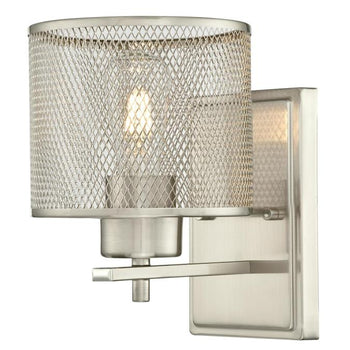 Morrison One-Light Indoor Wall Fixture, Brushed Nickel Finish