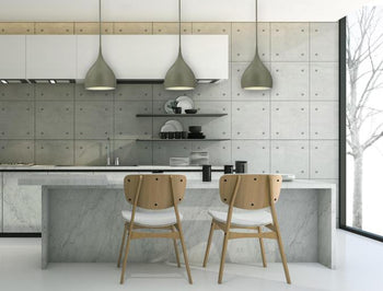 1-Light Matte Grey Finish Pendant