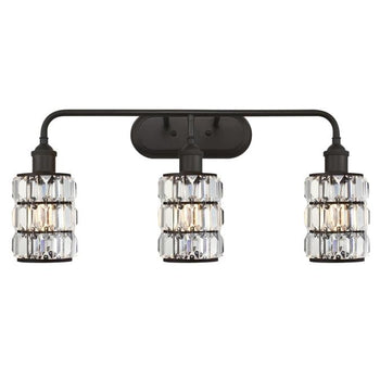 Sophie Three-Light Indoor Wall Fixture, Oil Rubbed Bronze Finish