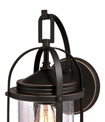 Grandview One-Light Outdoor Wall Fixture, Oil Rubbed Bronze Finish with Highlights