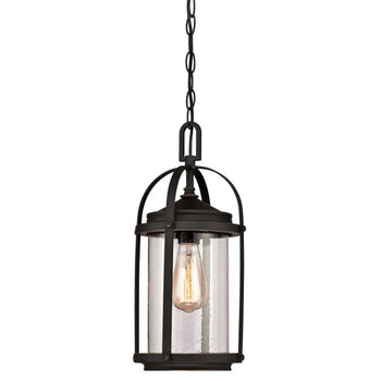 Grandview One-Light Outdoor Pendant, Oil Rubbed Bronze Finish with Highlights
