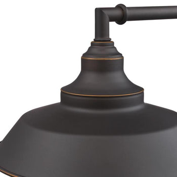 Iron Hill One-Light Wall Fixture, Oil Rubbed Bronze Finish with Highlights