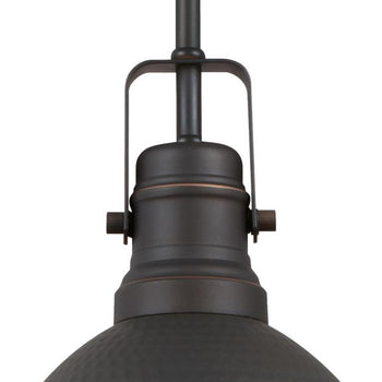 Madras One-Light Indoor Mini Pendant, Hammered Oil Rubbed Finish