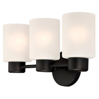 Sylvestre Three-Light Indoor Wall Fixture, Oil Rubbed Bronze Finish