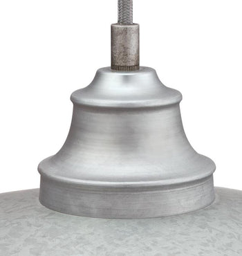 Iron Hill One-Light Indoor Pendant, Galvanized Steel Finish