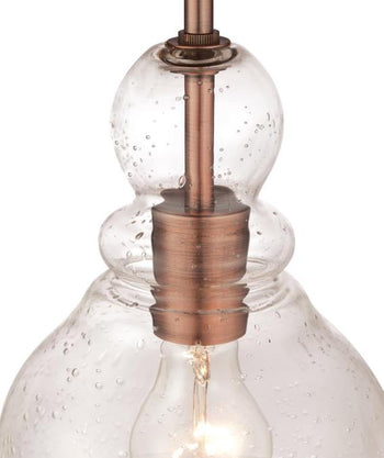 Fiona One-Light Indoor Mini Pendant, Washed Copper Finish