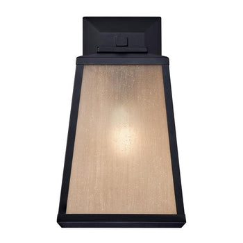 Ashdale One-Light Outdoor Wall Fixture, Matte Black Finish