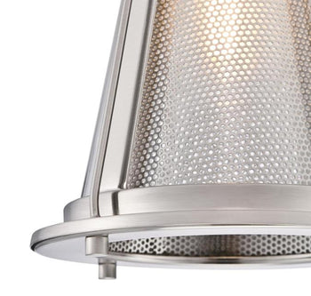 Beatrix One-Light Indoor Mini Pendant, Brushed Nickel Finish