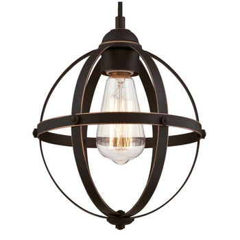 Stella Mira One-Light Indoor Mini Pendant, Oil Rubbed Bronze Finish with Highlights