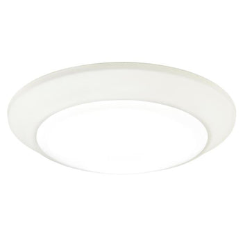 7-3/8-Inch Dimmable ENERGY STAR 5000K LED Indoor/Outdoor Surface Mount Ceiling Fixture, White Finish