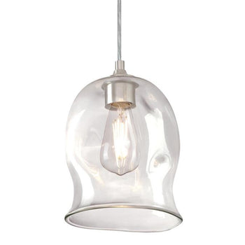 One-Light Indoor Mini Pendant, Brushed Nickel Finish