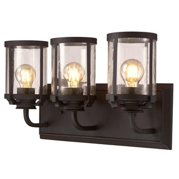 Colville Three-Light Indoor Wall Fixture, Oil Rubbed Bronze Finish
