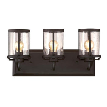 Colville Three-Light Indoor Wall Fixture, Oil Rubbed Bronze Finish