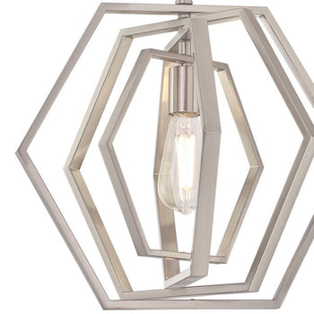 Holly One-Light Indoor Pendant, Brushed Nickel Finish