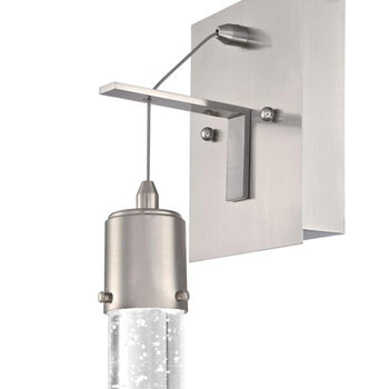 Cava One-Light 9-Watt LED Indoor Wall Fixture, Brushed Nickel Finish