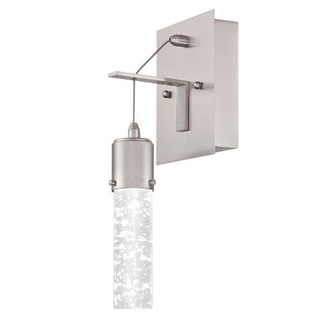 Cava One-Light 9-Watt LED Indoor Wall Fixture, Brushed Nickel Finish