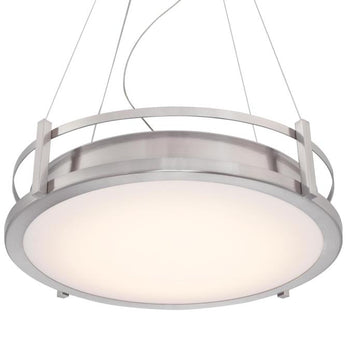 Andro LED Indoor Chandelier, Brushed Nickel Finish
