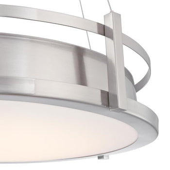 Andro LED Indoor Chandelier, Brushed Nickel Finish